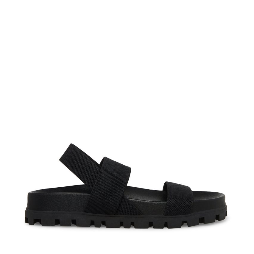 Sandalias Planas Steve Madden Landmark Mujer Negras | ES CW29SE